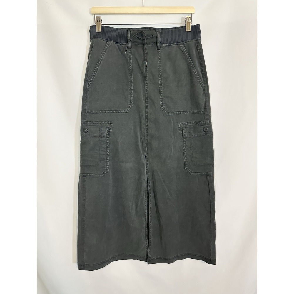 American Eagle Outfitters Olive Green Utility Midi Skirt